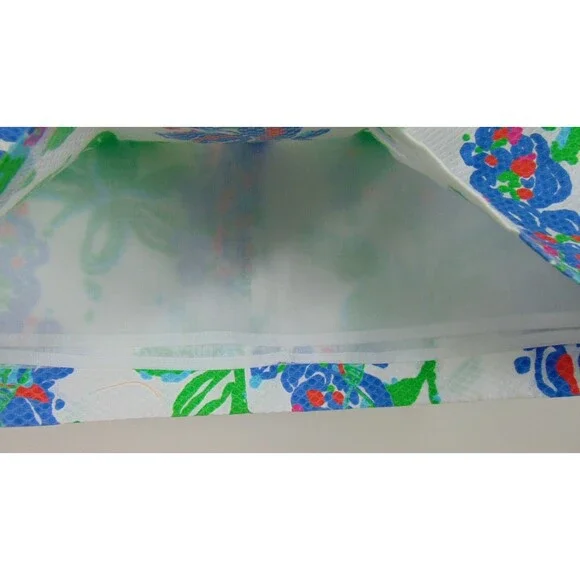 Lilly Pulitzer Floral Skirt Lined Womens Size 4 Knee Cotton Preppy Resort A line - Picture 4 of 9